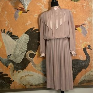 Stunning blush Secretary vintage dress by In The Mood.